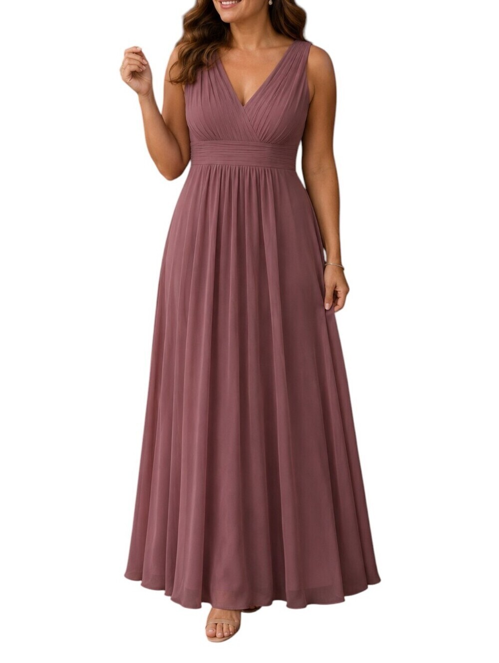 ASOS Elegant Mauve Sleeveless Special Occasion Maxi Dress NWOT